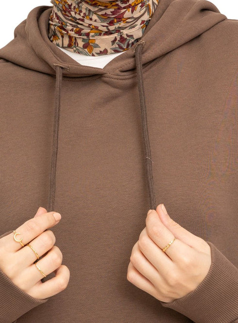Coffee Over Size Hoodie - Khotwh